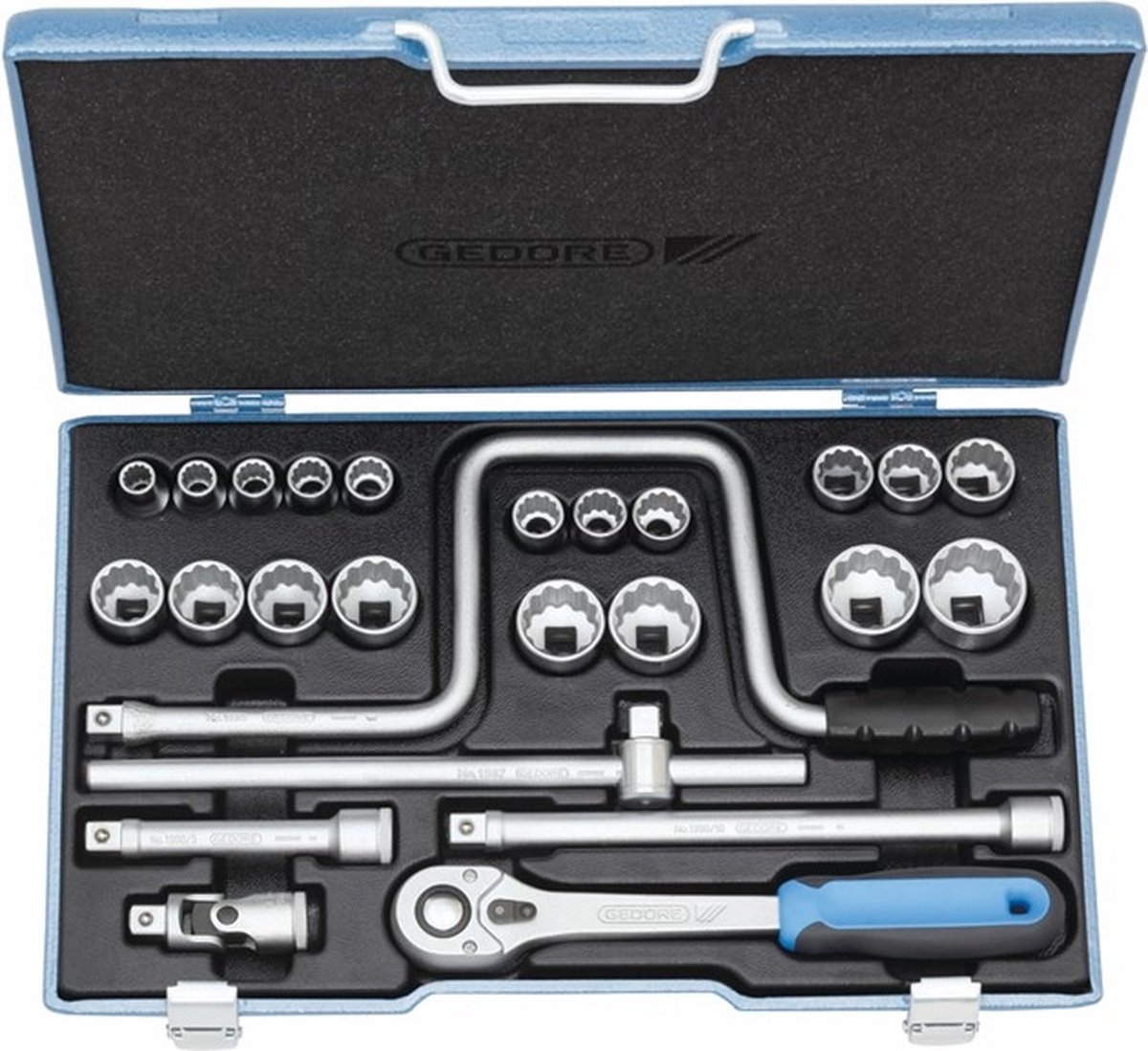 Gedore Dopsleutelset 1/2" 25-dlg. - 6151960