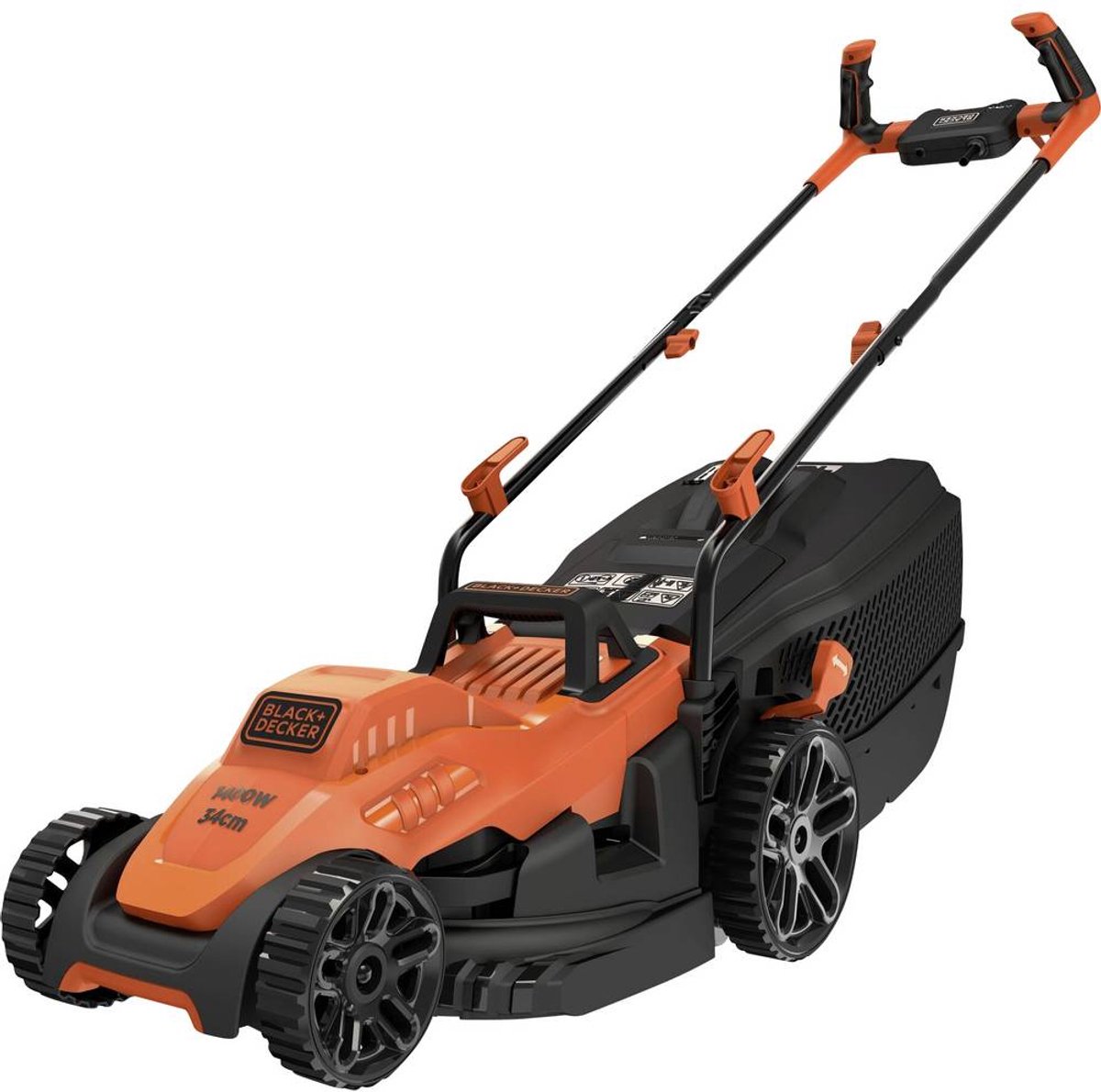 Black & Decker Grasmaaier Elektrisch Instelbare maaihoogte 1400 W Snijbreedte max. 34 cm