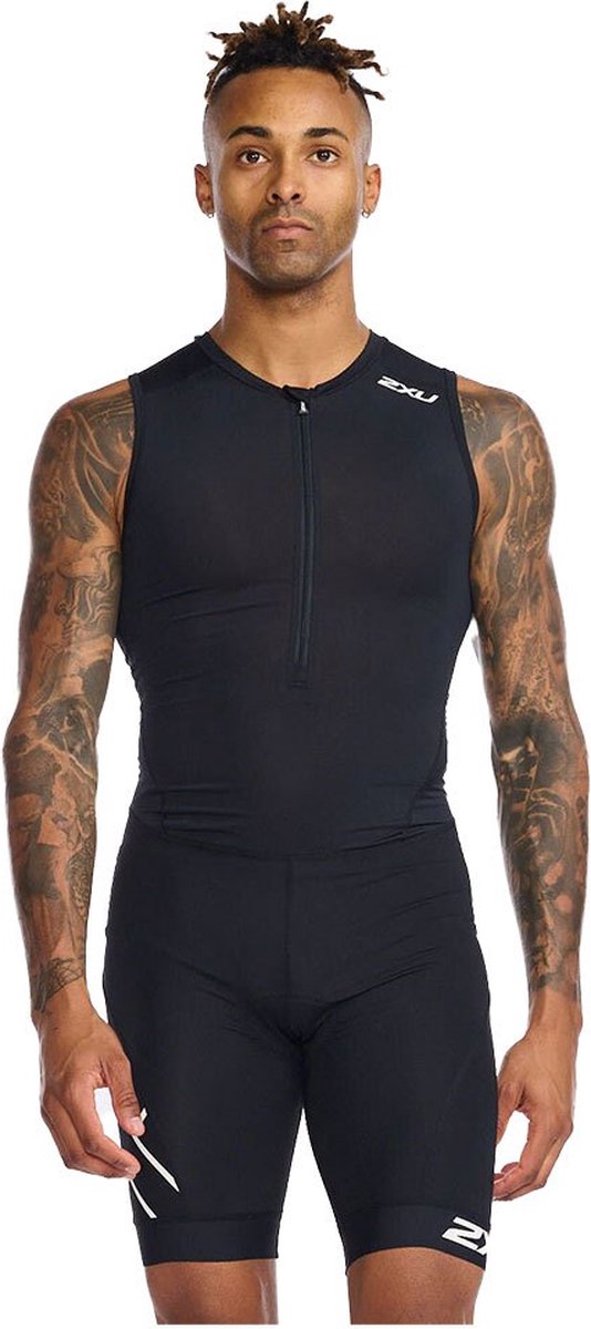 2XU Tri Suit zonder mouwen Core triathlonsuit, voor heren, Maat S, Triathlon