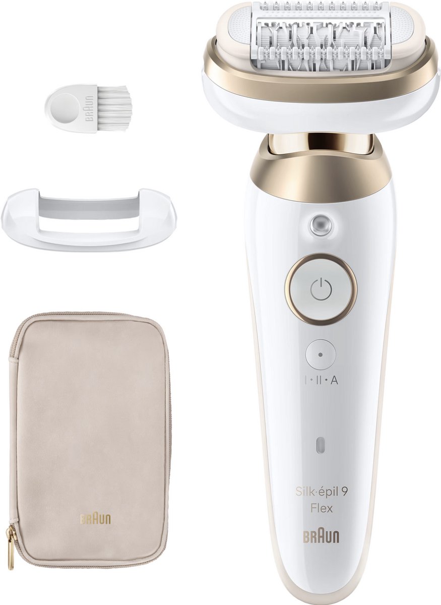 Braun Silk-épil 9 BR2-225328 epilator 40 pincetten Grijs, Wit
