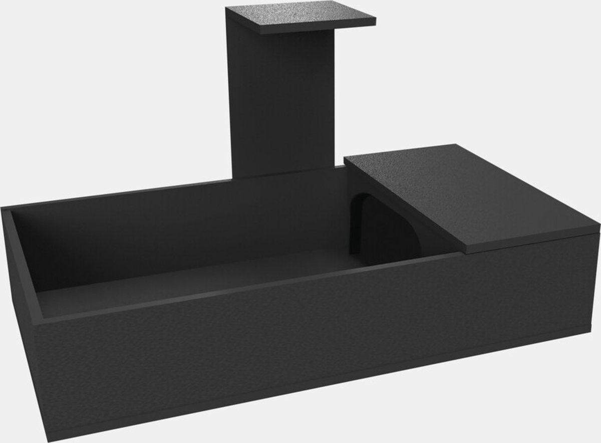 Habistat Aquadistri landschildpadden tafel zwart l109 x d61 x h63 cm - Aquadistri