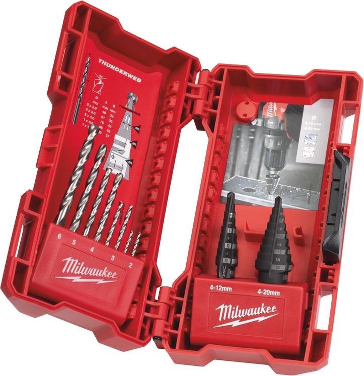 Milwaukee Accessoires Step Drill / Th.Web Combo Set - 48899350