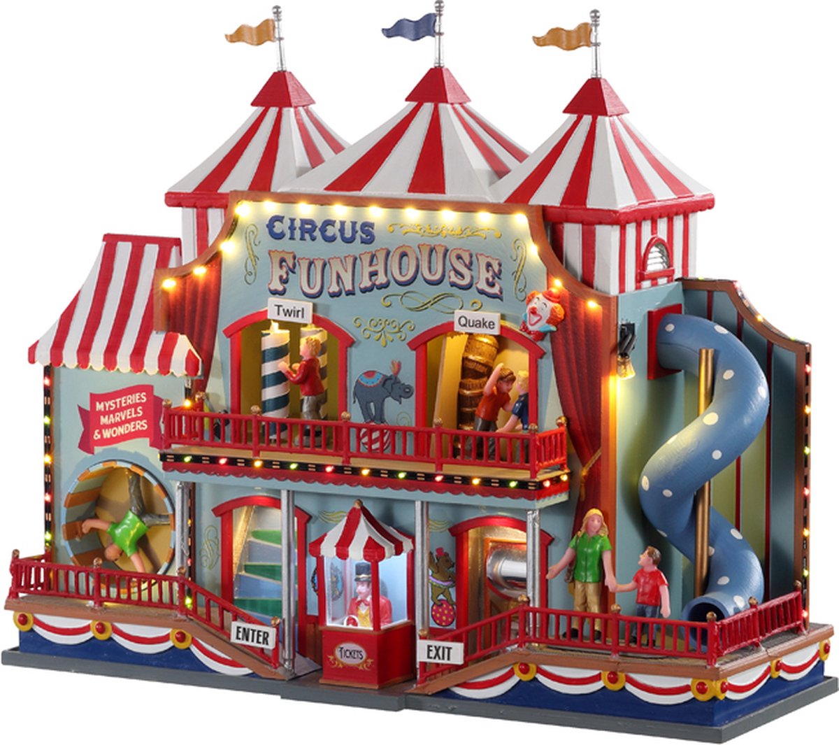 Circus funhouse, with 4.5v adaptor - Lemax