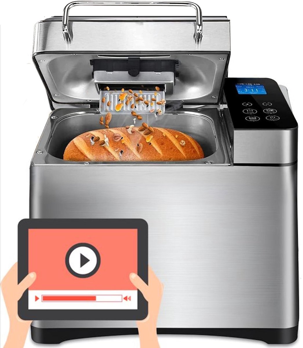 Fornello Broodbakmachine met notendispenser - Keramisch bakpan,,,