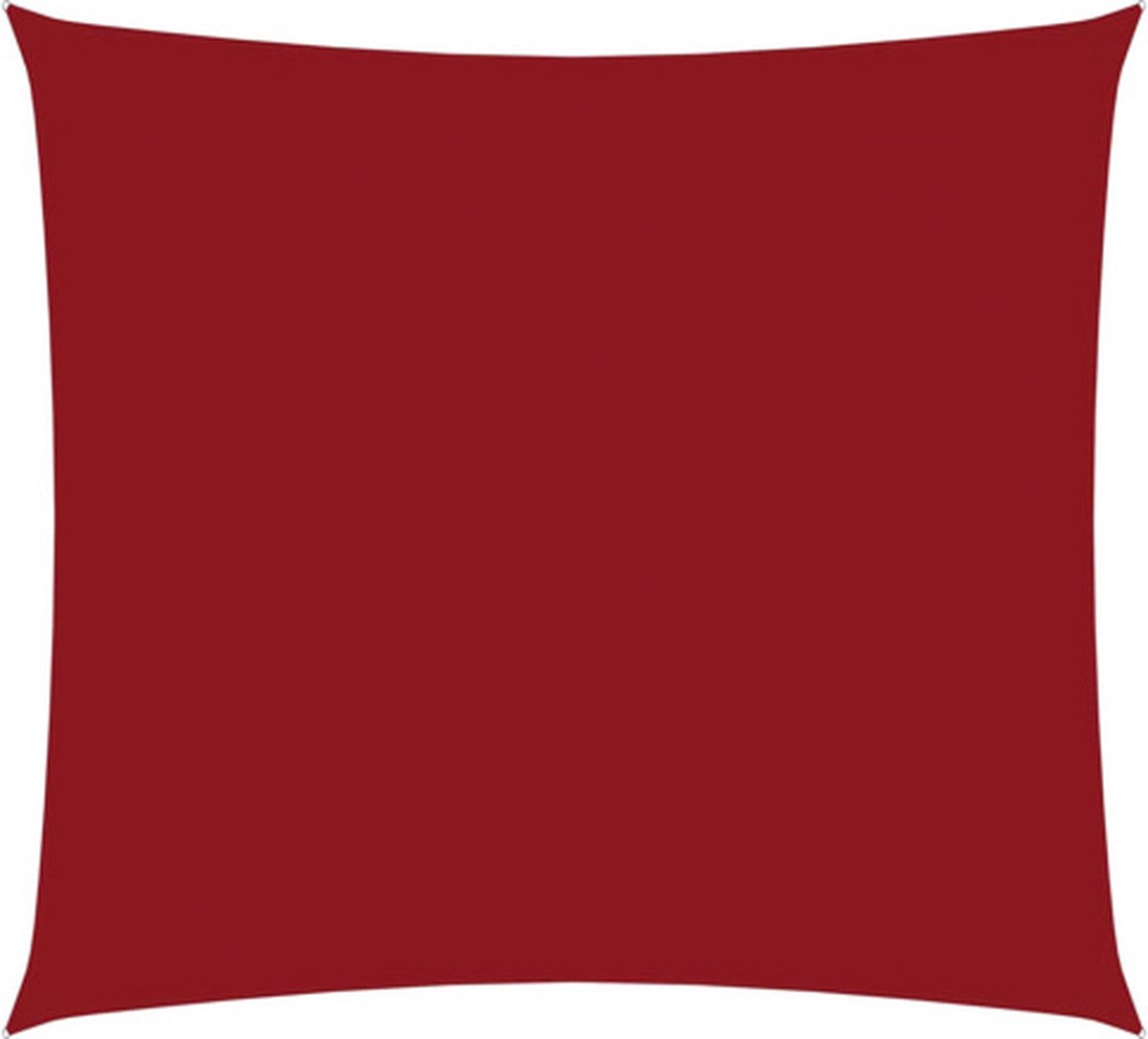 vidaXL - Zonnescherm - vierkant - 7x7 - m - oxford - stof - rood