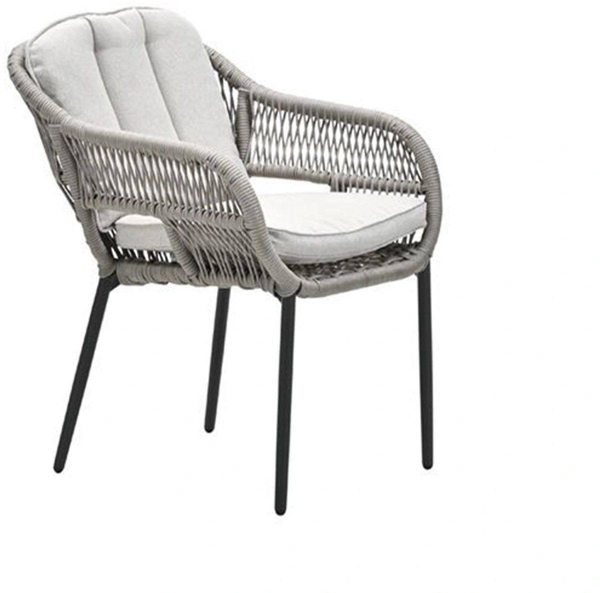 Pescara Dining Tuinstoel Carbon Black/Desert Sand - Garden impressions