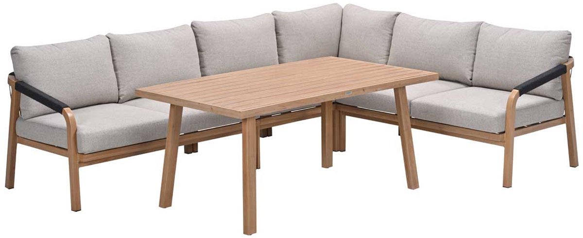 Monti Lounge- diningset 5 dlg Gobi Sand - Garden impressions