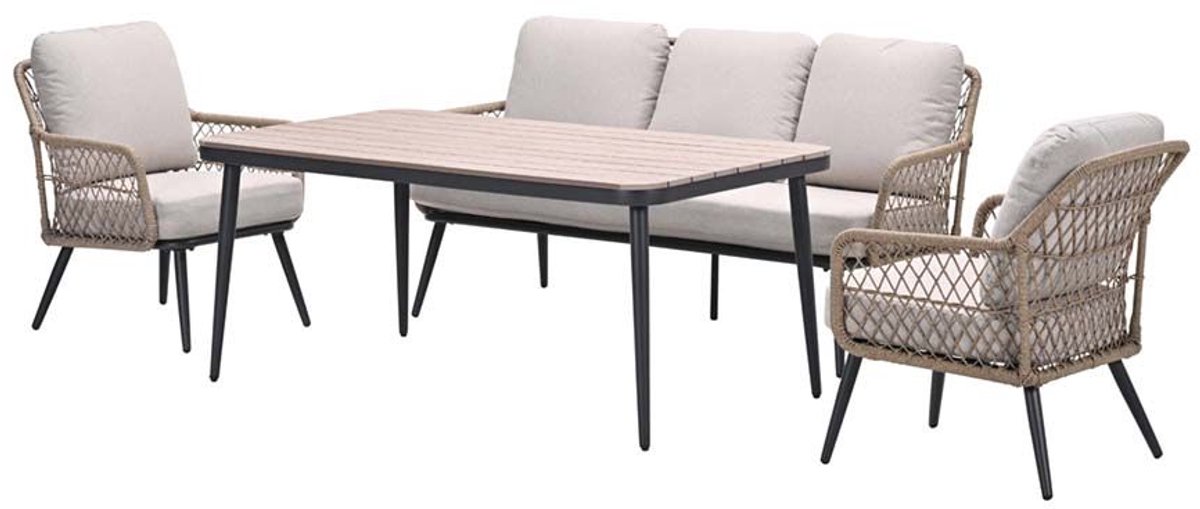 Allasio Sofa Loungeset 4-dlg Dessert Sand - Garden impressions
