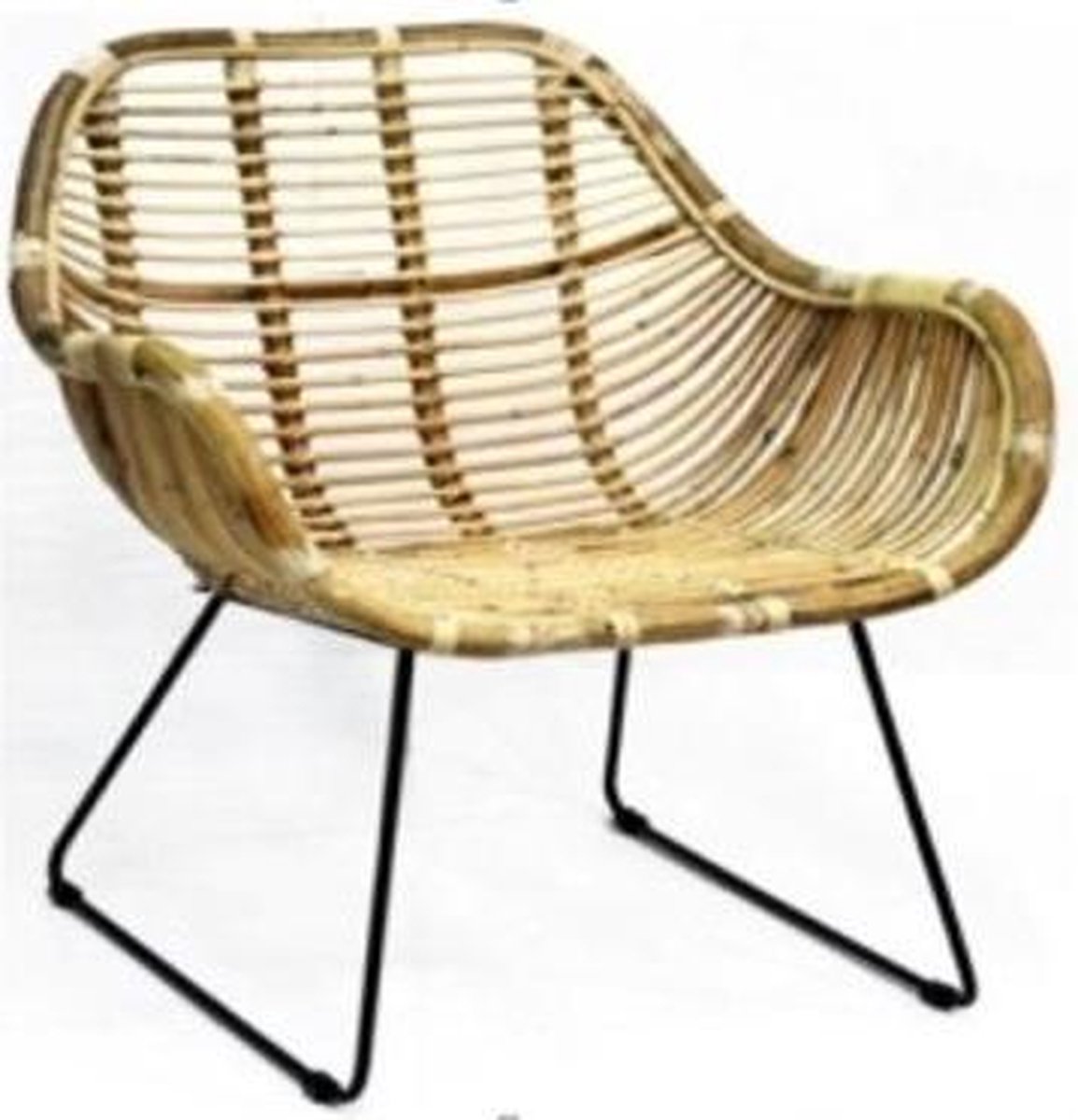 Stoel Rattan Iron - Van der leeden