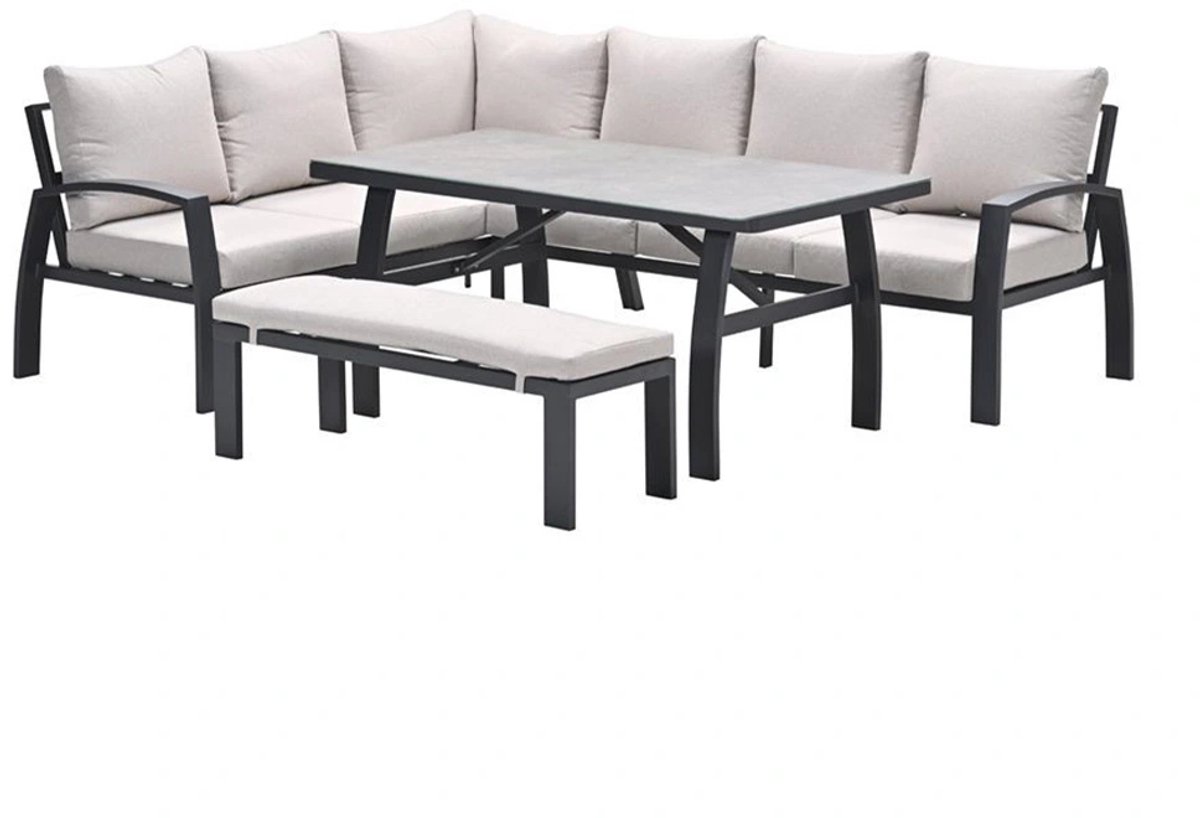 Vasano Lounge Diningset Links Desert Sand - Garden impressions