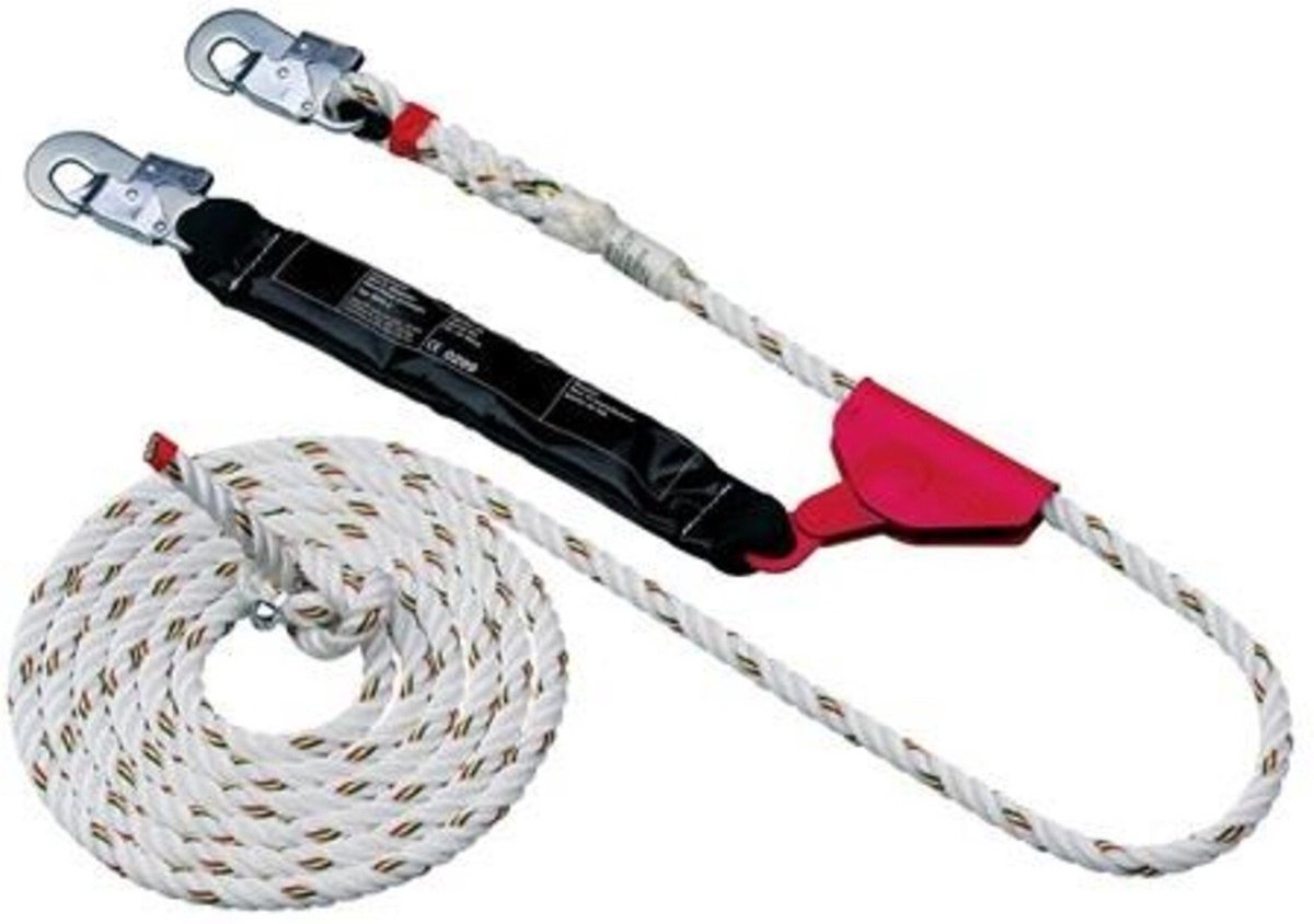 MAS Meelopend opvangapparaat | EN353-2 | lengte 5 m kabel-d. 16 mm | 1 stuk - 31705 31705