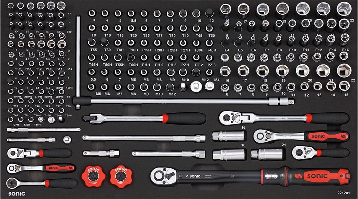 SONIC inlay doppen 1/4"en 3/8"SFS-L 212-dlg.