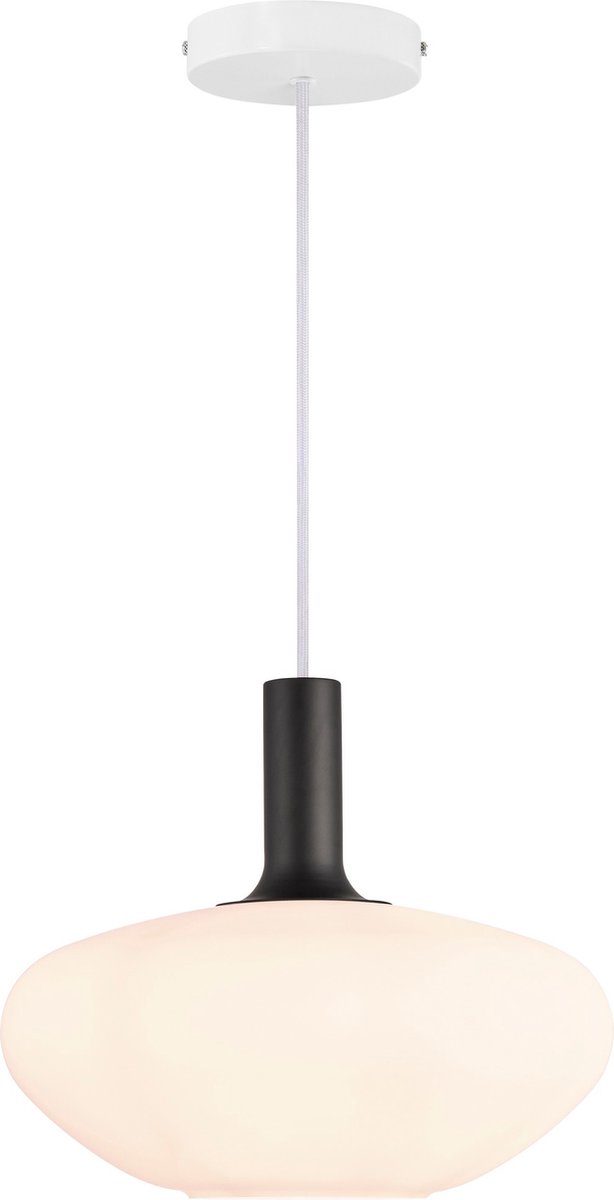 Nordlux Alton - Hanglamp - Ø 35 X 330 Cm - Opaal Wit En Messing Of Zwart