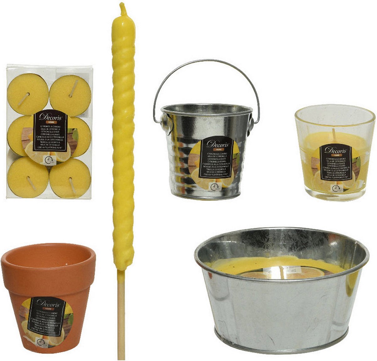 Decoris Citronella kaars DISPLAY