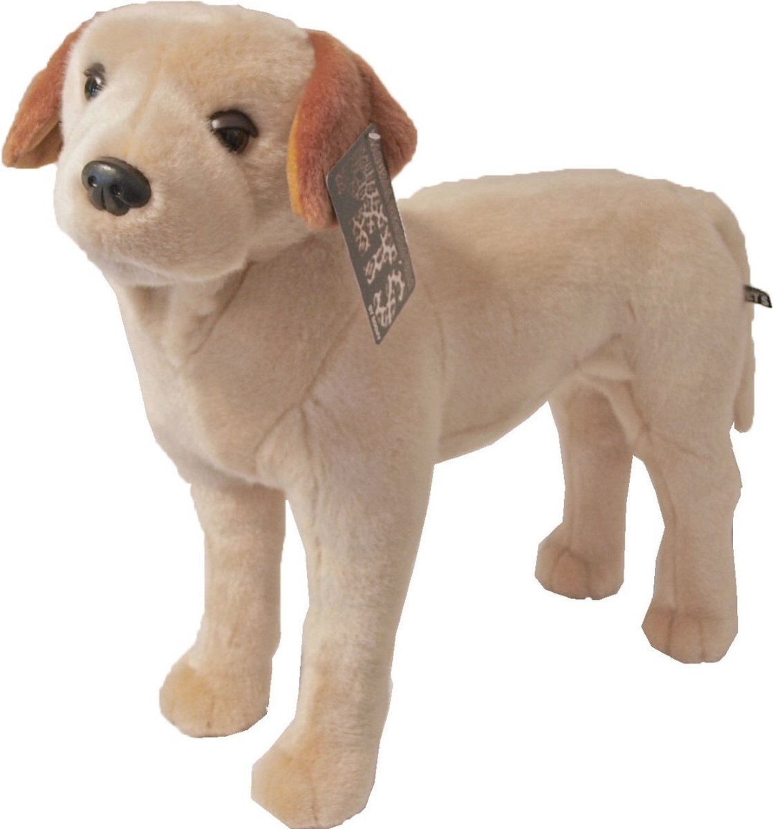 Boony Natural Decoration pluche labrador blond 53 cm staand - Gebr de boon