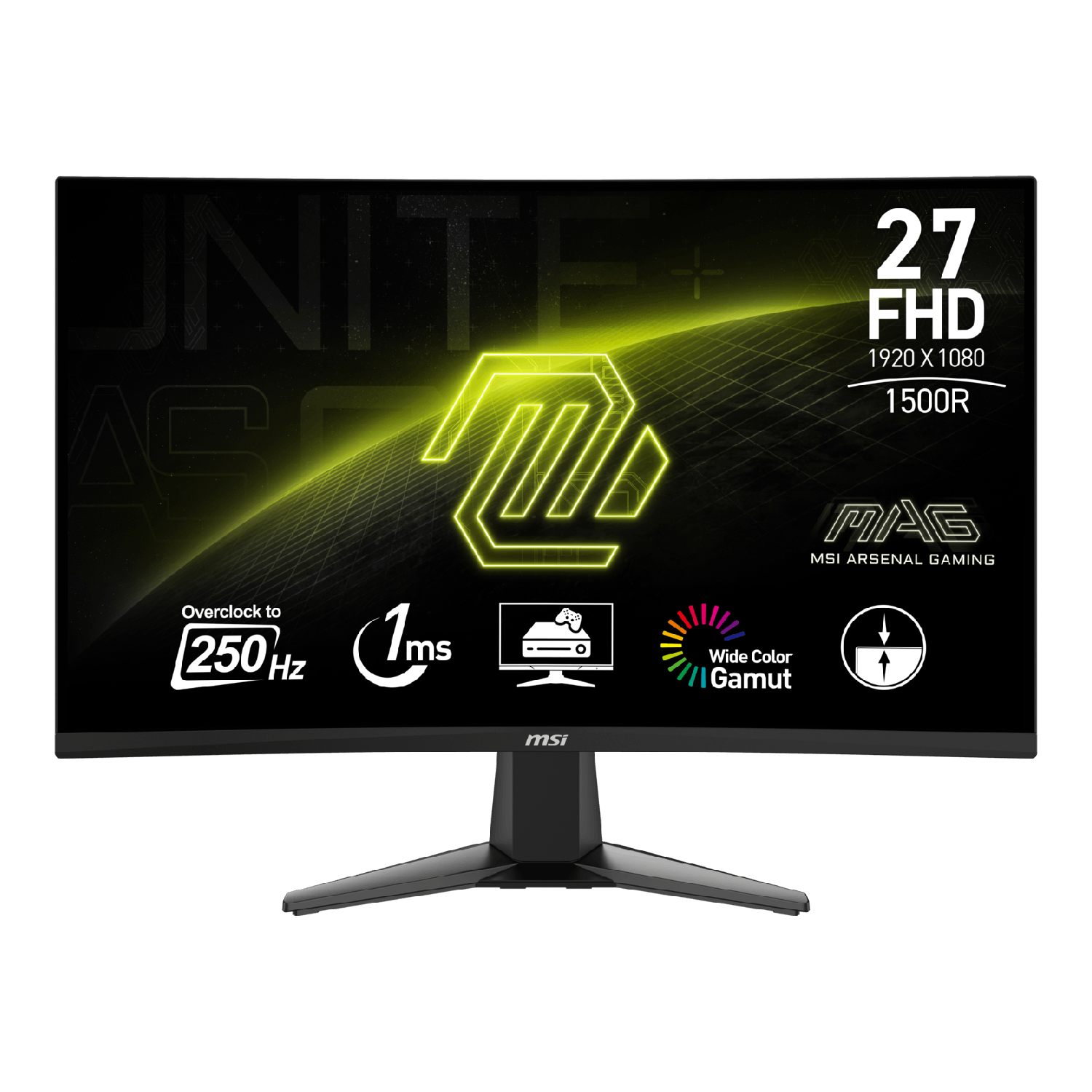 MSI Mag 27c6x - 27 Inch 1920 X 1080 (full Hd) 1 Ms 250 Hz