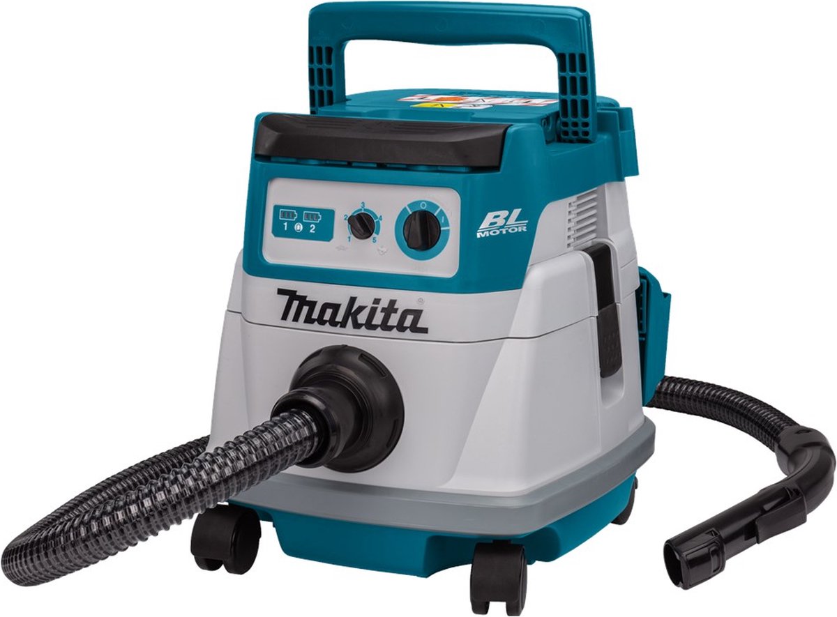 Makita DVC866LZX1 | 2x18 V | Accu Stofzuiger | Body | Zonder accu's en lader | stofafzuigset | in doos - DVC866LZX1