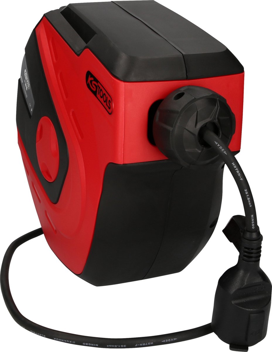 KS Tools 150.4217 Kabelafroller 15 m Zwart Randaarde stekker