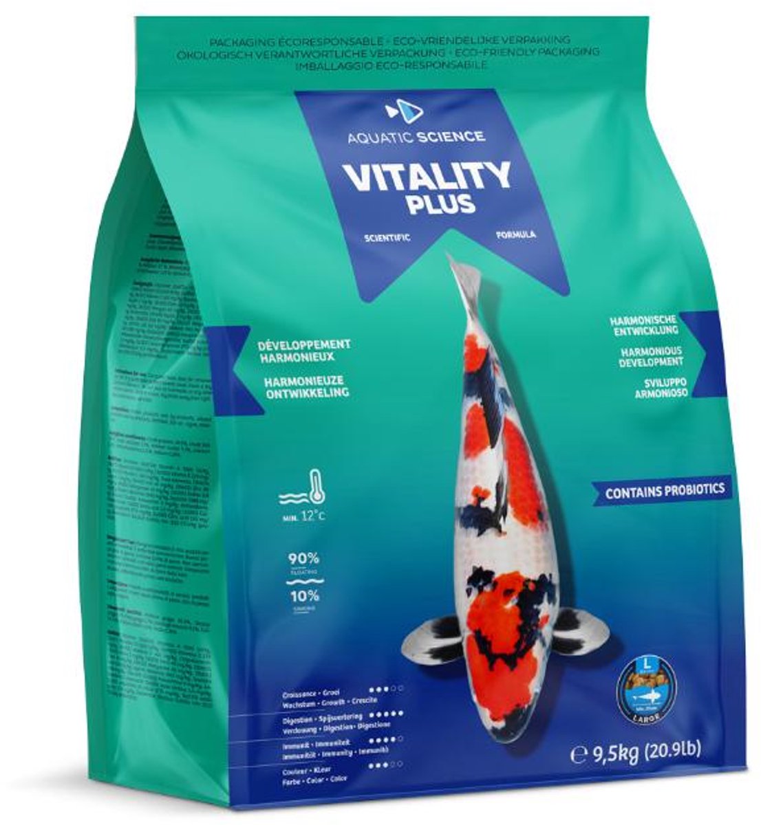 Aquatic Science Vitality Plus Large 9,5Kg - Aquatic Science