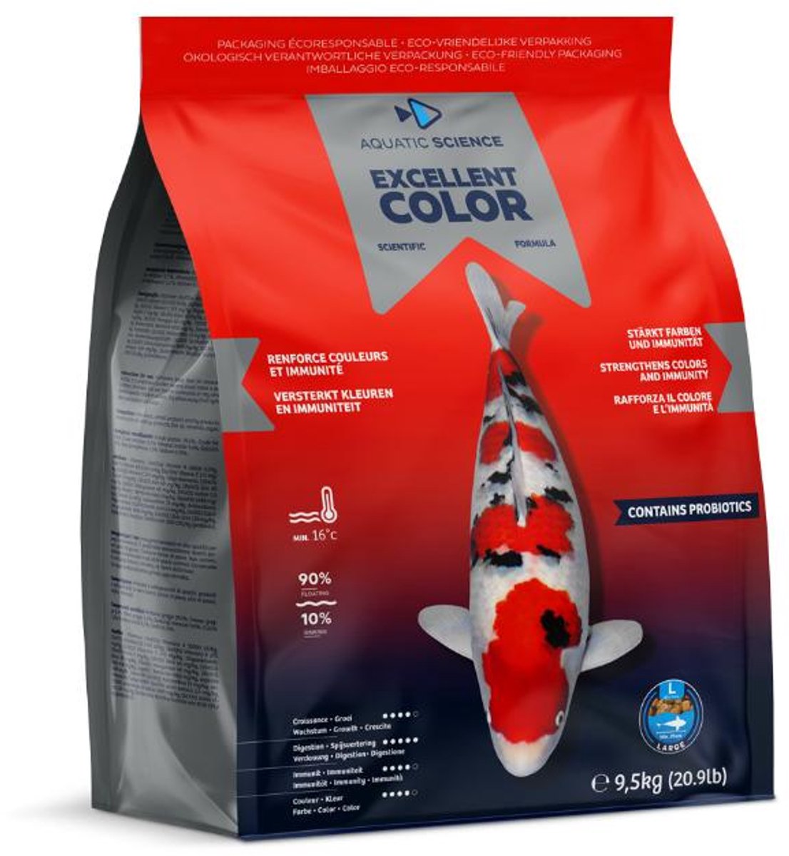 Aquatic Science Excellent Color Large 9,5Kg - Aquatic Science