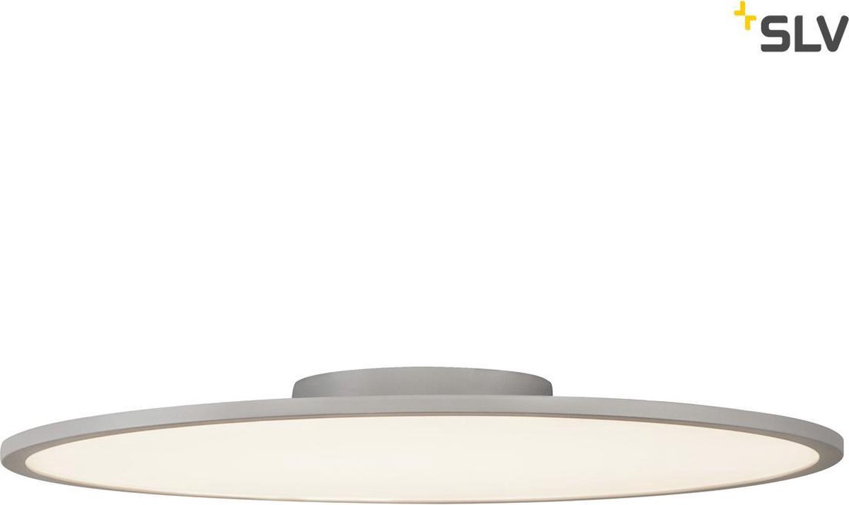 SLV PANEL 60 1000785 Plafondlamp Warmwit Zilver, Grijs