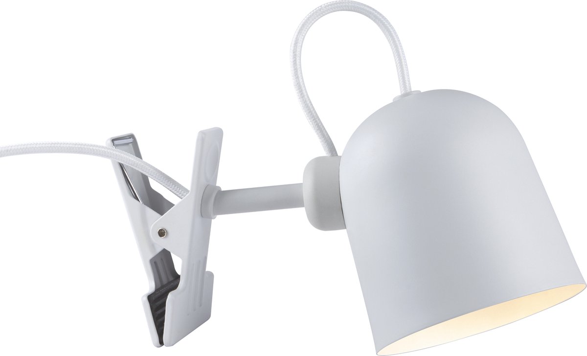 Design For The People Angle Clamp - Klemlamp - 10 X 10 X 12,4 Cm - Wit En Grijs