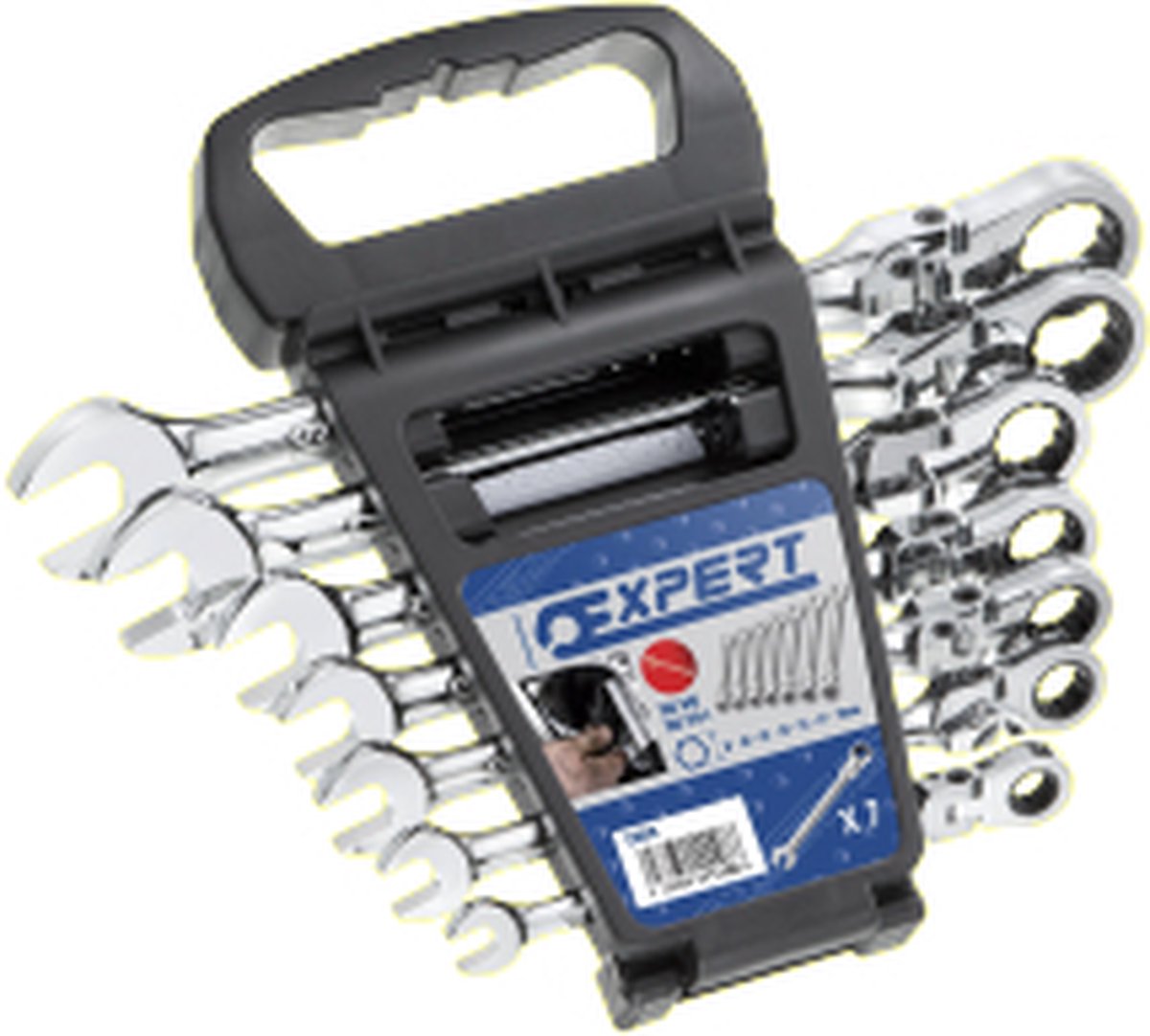Expert by Facom scharnierende ratelringsteeksleutels | 7-delig | E111108 - E111108