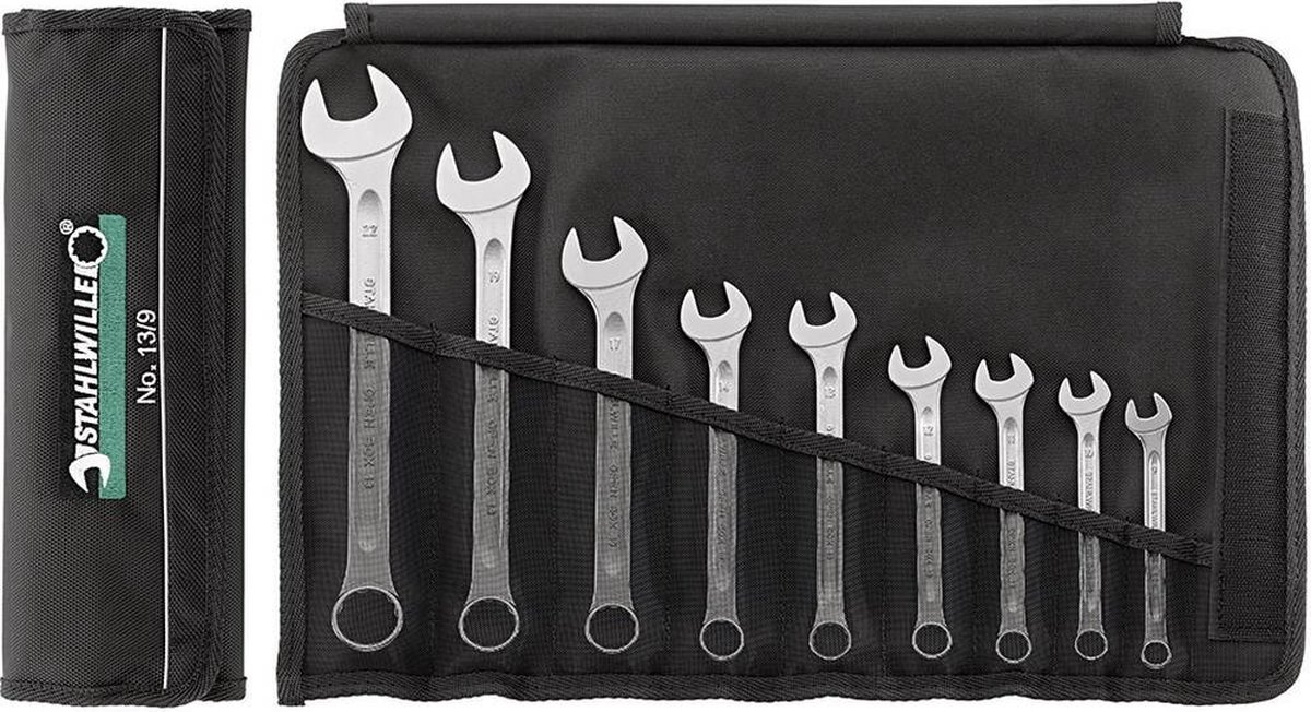 Stahlwille Ring-steeksleutelset | 15-delig sleutelwijdte 6-32 mm | vorm A chroom-legering-staal | 1 stuk - 96400803 96400803