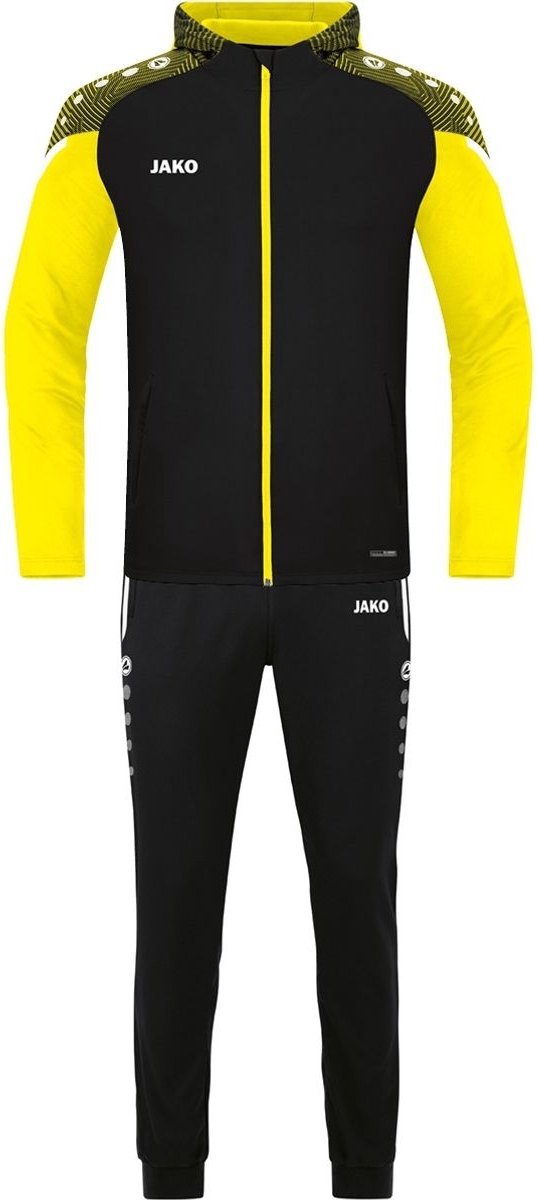 JAKO M9622D Vrijetijdspak Performance Dames - Zwart/Zachtgeel - 40
