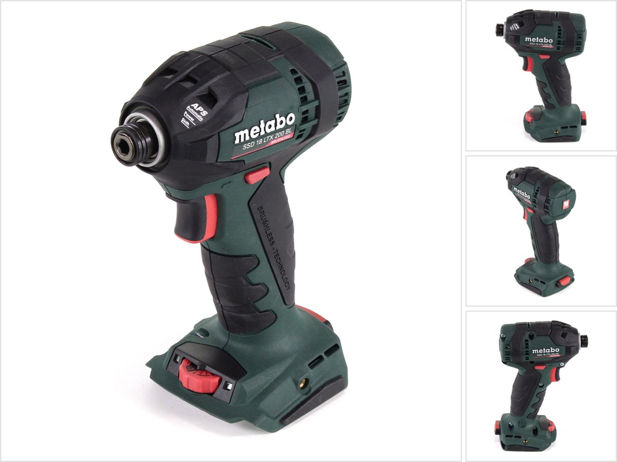 Metabo SSD 18 LTX 200 BL Accuslagschroevendraaier Body - Zonder accu's en lader - 602396890