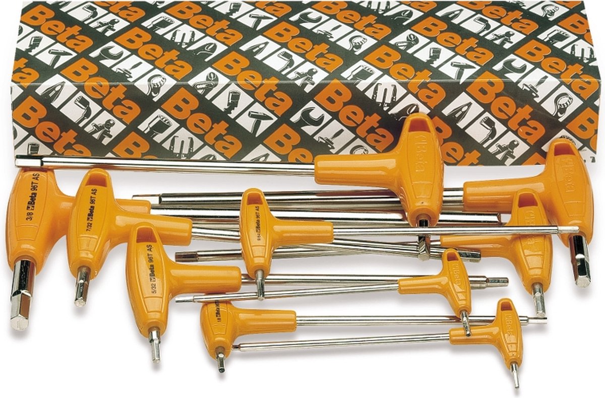 Beta 10-delige set haakse stiftsleutels met krachthandgreep (art. 96T/AS) 96T/AS10 - 000960683