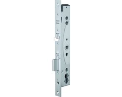 ABLOY EL460 Paniekdeurslot | enkelzijdig krukgestuurd | zelfvergrendelend | DM35mm | PC92mm | voorplaat RVS 24x300mm rechthoekig | 12/24V DC | DR