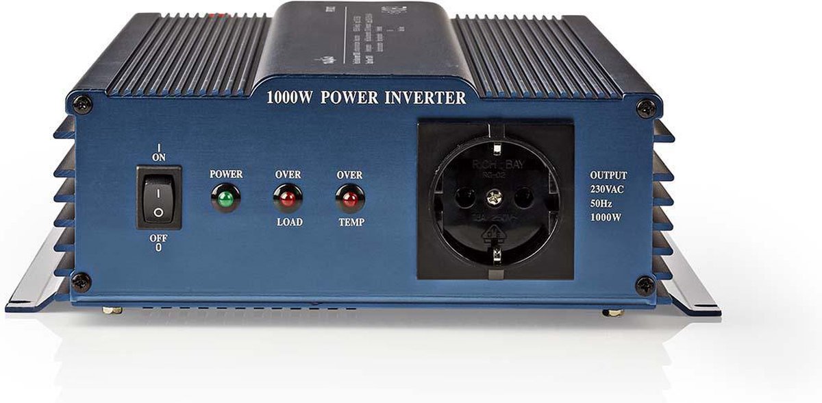 Nedis Inverter Pure Sinusgolf | 12 V DC | 2000 W | 1 stuks - PIPS100012 PIPS100012