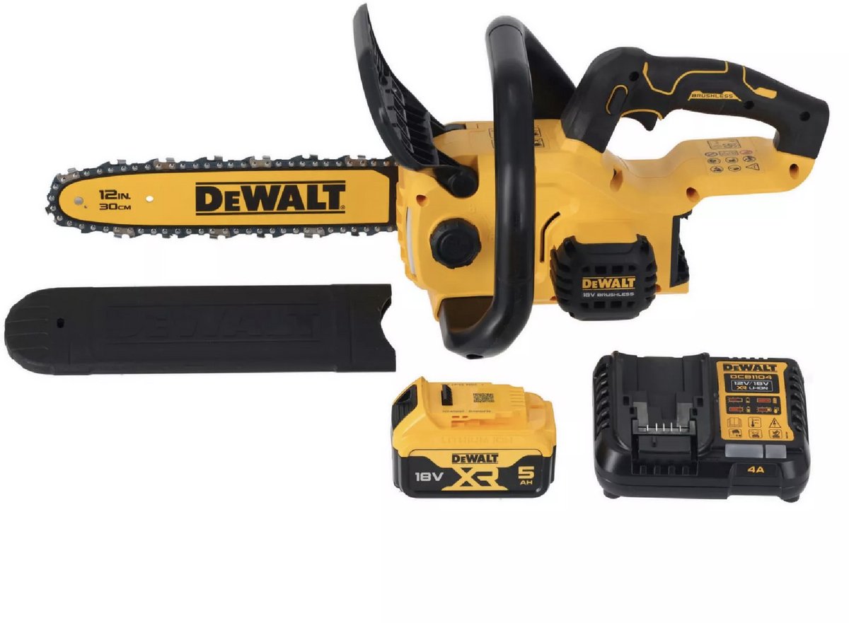 DeWALT DCMCS565P1 18V XR Li-Ion Accu Compacte Kettingzaag Set (1x 5.0Ah) - 30cm