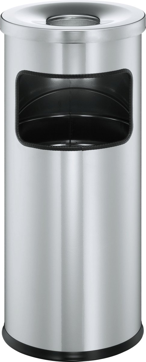 Durable Combi-asbak | d.250xH630mm zilver | staalplaat | 1 stuk - 333223 333223