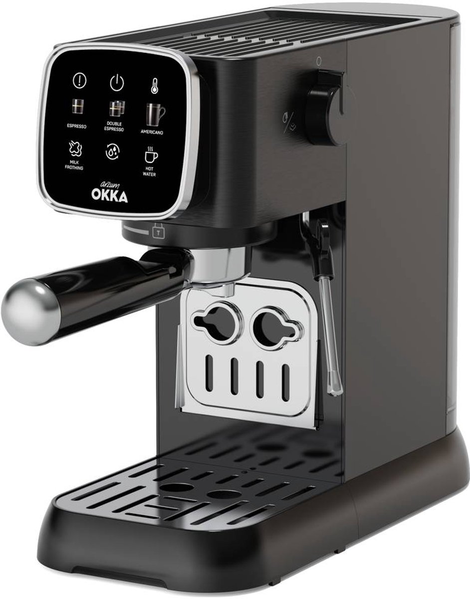arzum OK0034-0500 Espressomachine met filterhouder Chroom Met melkopschuimer