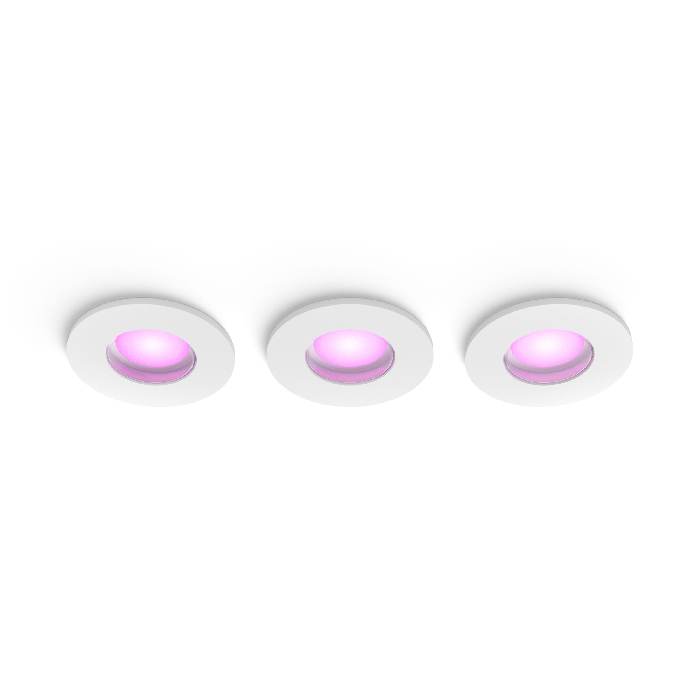 Philips Hue White & Color Ambiance 3-pack Xamento Inbouwspot - Wit