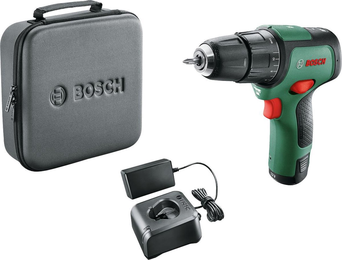 Bosch Groen EasyImpact 12 | Accu Klopboorschroevendraaier | 12V | Incl. Accu en Lader - 06039B6104