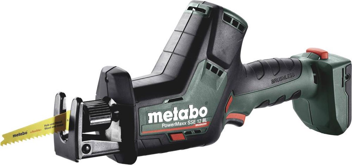 Metabo | Powermaxx SSE 12 BLL | 12V | Accu Reciprozaag | 0 - 3000/min | 16 mm