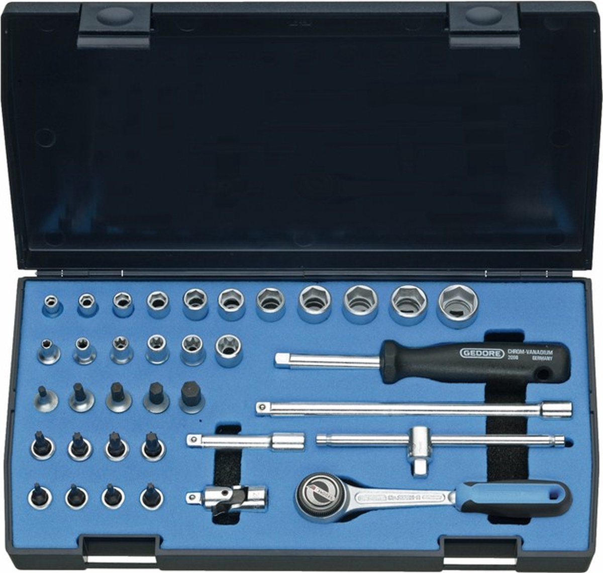 Gedore Dopsleutelset 1/4" 36-dlg. - 6196710