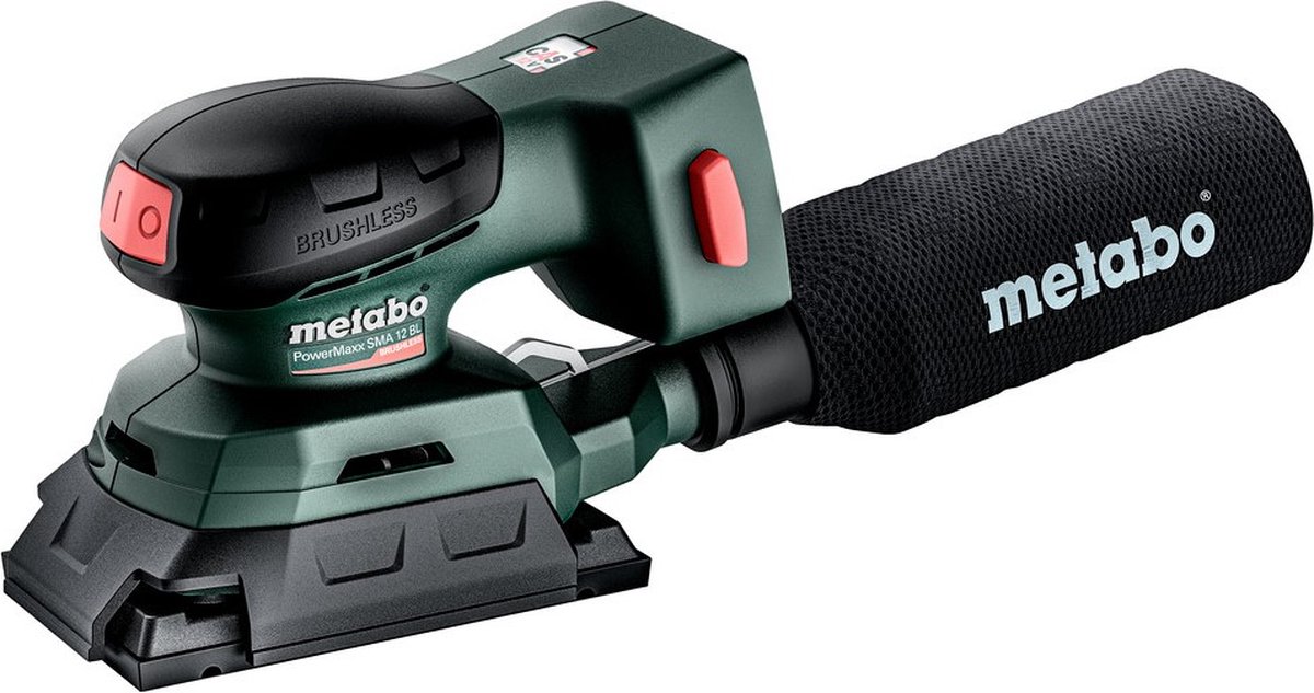 Metabo SRA 12 BL Accu Vlakschuurmachine | 12V | 80 x 130 mm | Zonder accu en lader | Metabox 215 - 602036840
