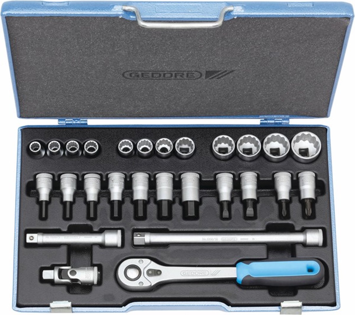 Gedore Dopsleutelset 1/2" 27-dlg. - 6140090