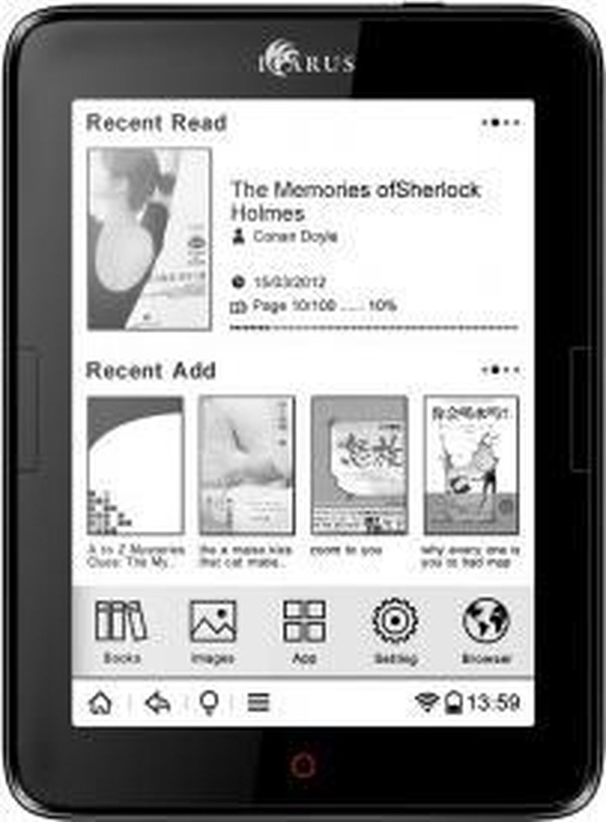 Illumina 6" e-reader E654BK bundel eReader