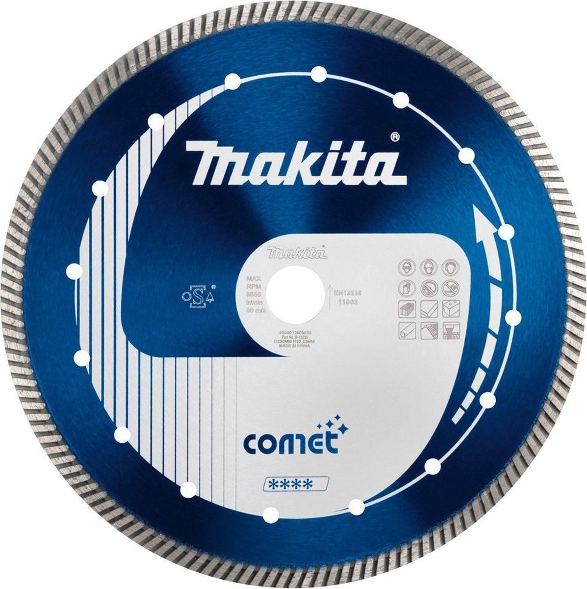 Makita Accessoires Diamantschijf 300x25,4mm blauw - B-13041