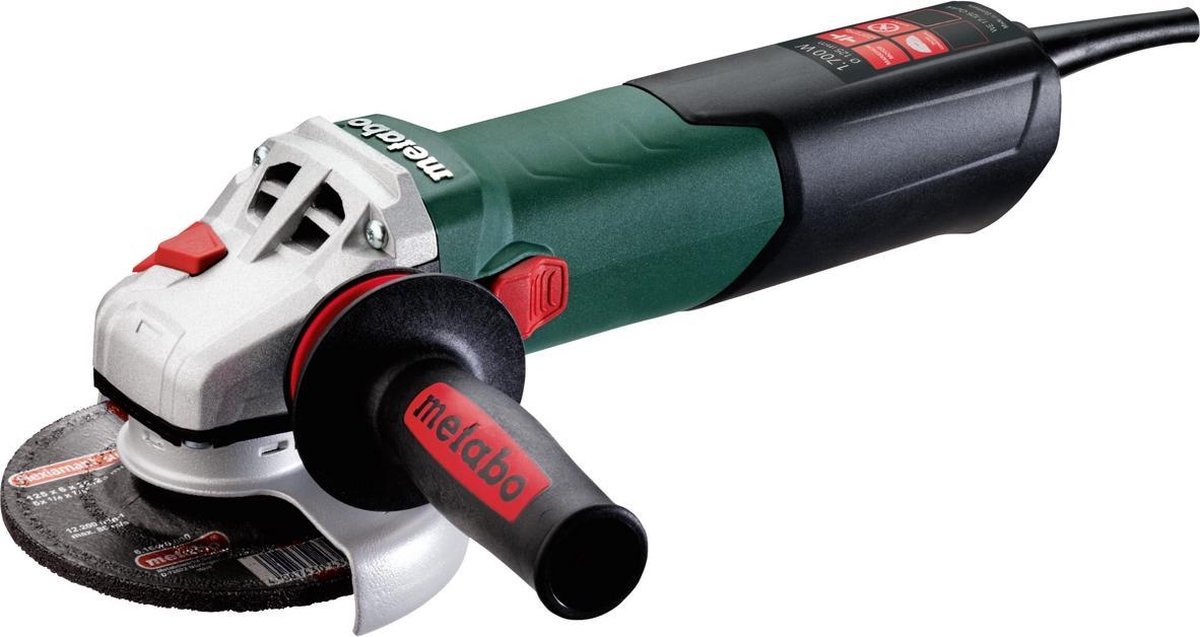 Metabo WE 17-125 Quick haakse slijper | 125mm 1700 Watt - 600515000