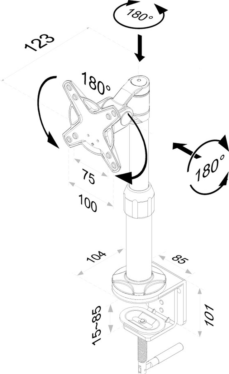FPMA-D1110 Monitorarm