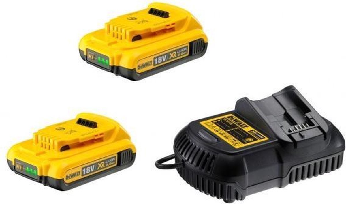 Starter Kit DCB105D2 XR 18,0 Volt / 2,0 Ah Oplaadbare batterij