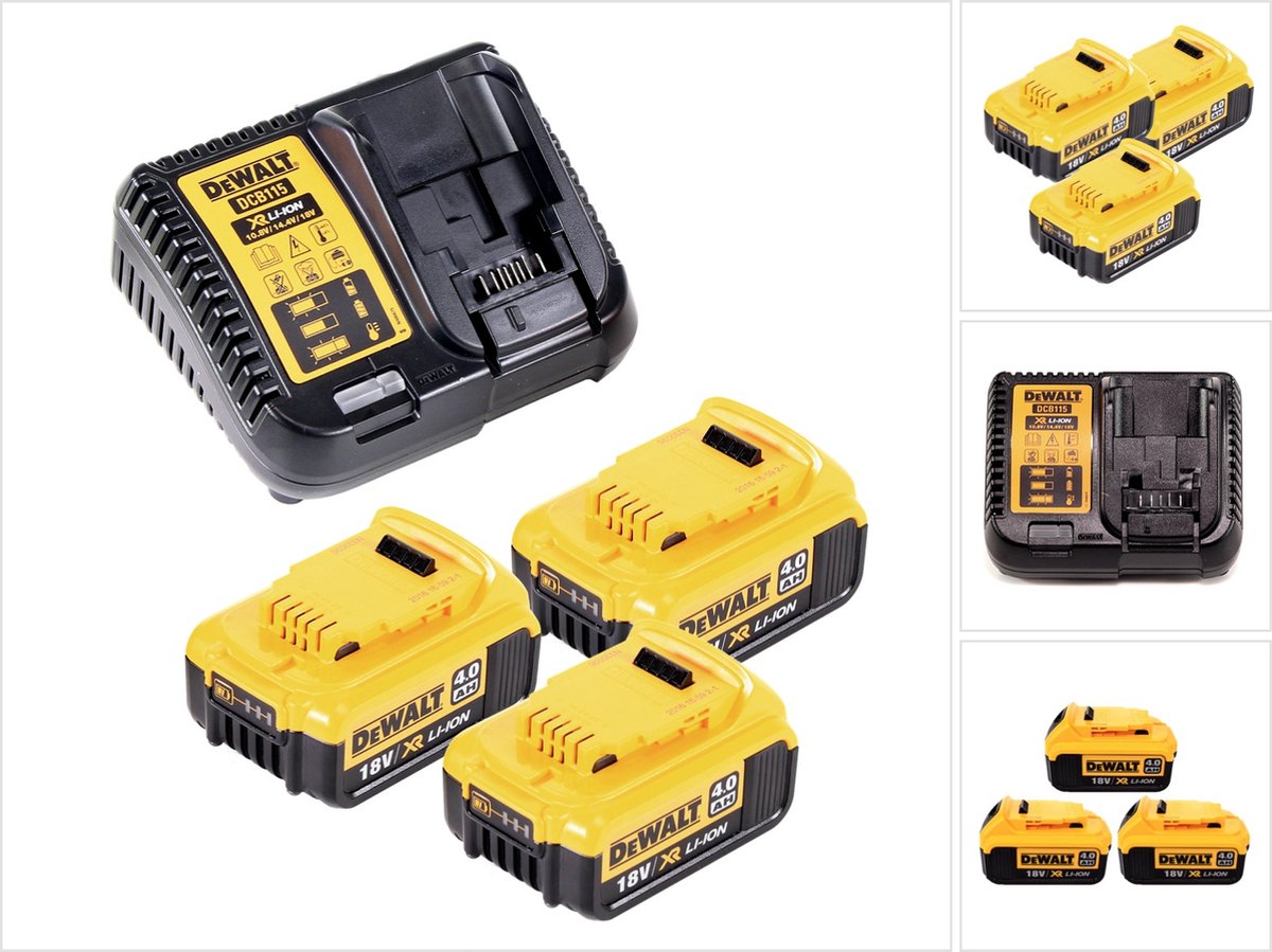 Starter Kit DCB105D3 XR 18,0 Volt / 2,0 Ah Oplaadbare batterij