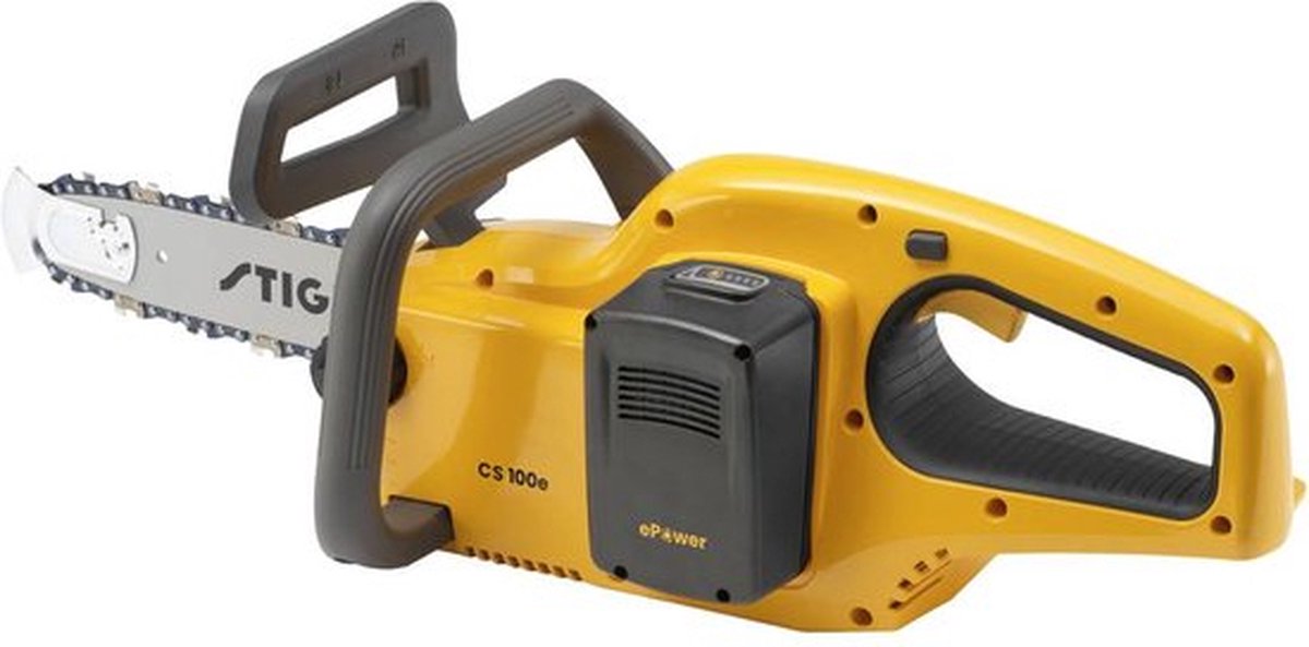 Stiga CS 100e Kit Accu Kettingzaag | 1 serie | 0,7 kW | inductie | 25 cm | incl. 1 x 20V E 22 accu + C 215 S lader - 271404101/ST1