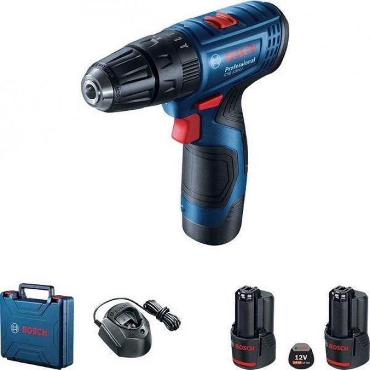 Bosch Professional GSB 120-LI 06019G8100 Accu-schroefboormachine 12 V 2.0 Ah Li-ion Incl. 2 accus